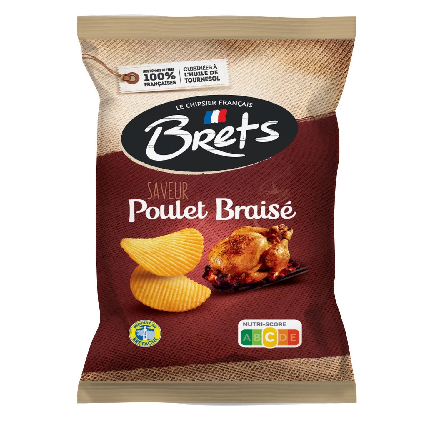 CHIPS BRETS POULET BRAISE 125 G