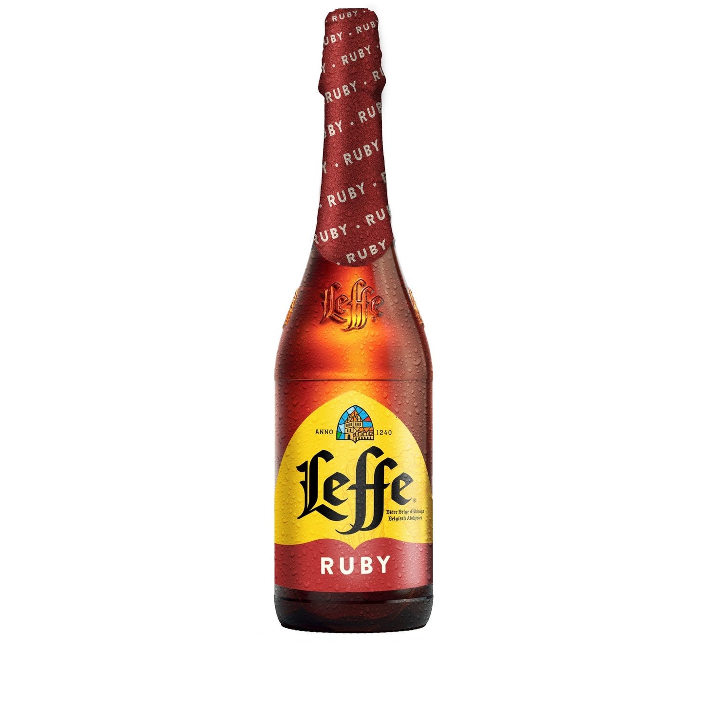 Leffe Ruby 75cl - Bière d’abbaye aux fruits rouges – Gourmande, fruitée & savoureuse – 5% vol. - Apéro Chartrain