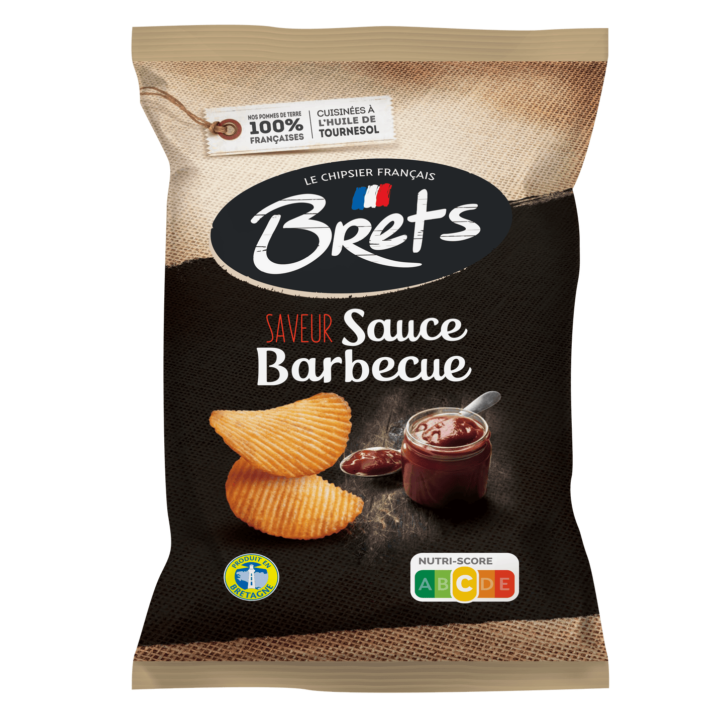 CHIPS BRETS SAUCE BARBECUE 125 G