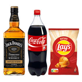 Formule Jack Daniel's – Whisky 70cl + Coca-Cola 1,5L + Chips Lay's Nature 135g