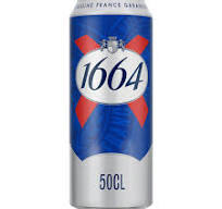 Kronenbourg 1664 50cl - Bière blonde française premium – 5,5% vol.