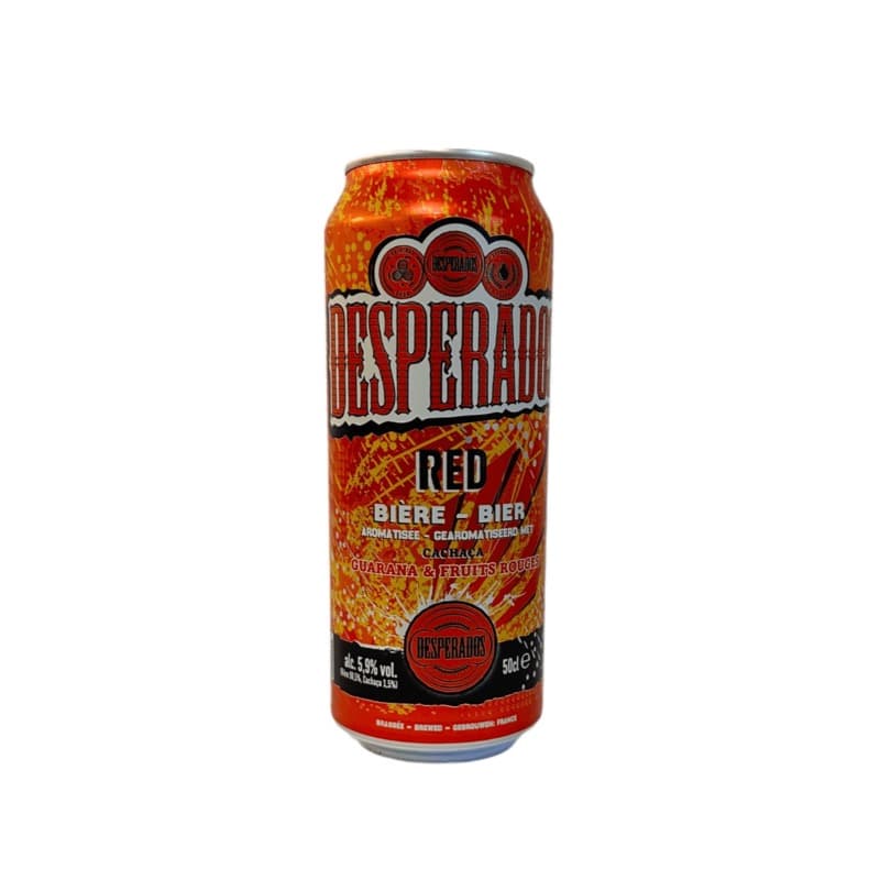 Desperados Red 50cl – Bière aromatisée Tequila, Cachaça & Guarana – 5,5% vol.