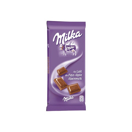 TABLETTE CHOCOLAT AU LAIT MILKA 100 G