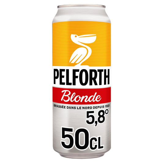 Pelforth Blonde 50cl – Bière blonde douce & équilibrée – 5,8% vol.