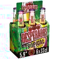 Desperados Tropical 6x33cl - Bière aromatisée saveur tropicale – 5,9% vol.