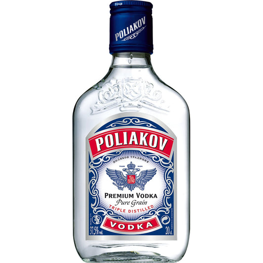Vodka Poliakov 20 cl – Vodka française triple distillée – 37,5% vol