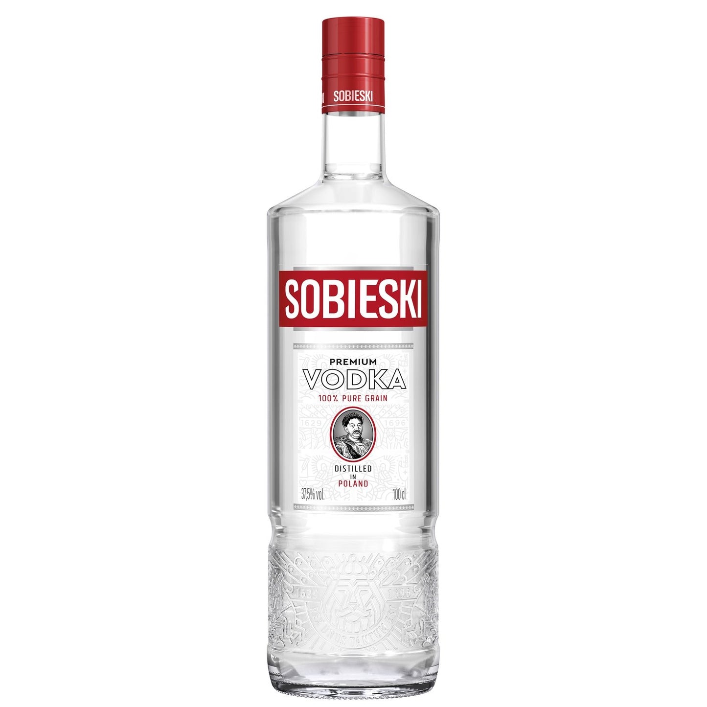 Vodka Sobieski 1 L – Vodka polonaise triple distillée – 40% vol