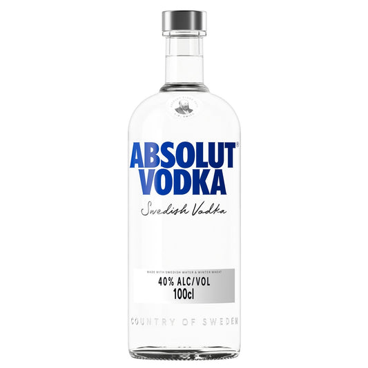 Vodka Absolut 1L – Vodka suédoise emblématique – 40% vol