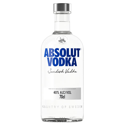 Vodka Absolut 70 cl – Vodka suédoise emblématique – 40% vol
