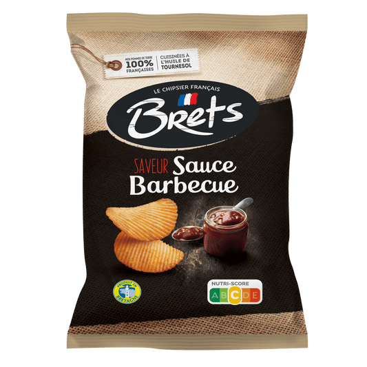 CHIPS BRETS SAUCE BARBECUE 125 G