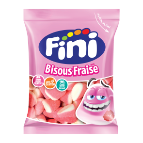 Fini – Bisous Fraises – Bonbons Gélifiés – 90 g