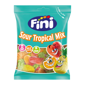 Fini – Sour Tropical Mix – Bonbons Acidulés – 90 g
