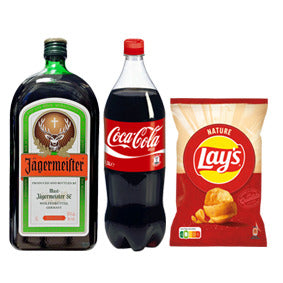 Formule Jägermeister – 70cl + Coca-Cola 1,5L + Chips Lay's Nature 135g – Livraison Chartres