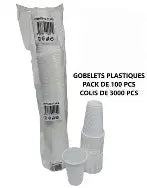 Gobelets en Plastique – x100
