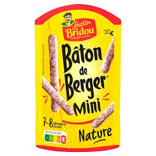 Justin Bridou Bâton de Berger Mini Nature Saucisson Sec 80g – Livraison Chartres