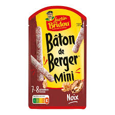 Justin Bridou Bâton de Berger Mini Noix Saucisson Sec 80g – Livraison Chartres