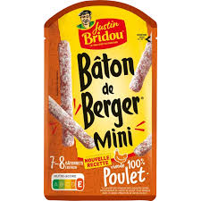 Justin Bridou Bâton de Berger Mini Poulet Saucisson Sec 80g – Livraison Chartres