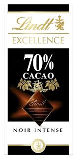 Lindt – Excellence Chocolat Noir 70% Cacao – 100 g

