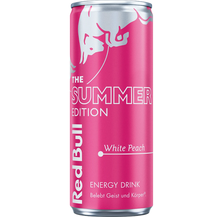 Red Bull Summer Edition Pêche Blanche 25cl – Canette – Livraison Chartres