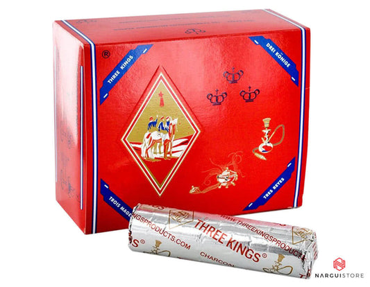 CHARBON THREE KINGS BOITE 10 ROULEAUX