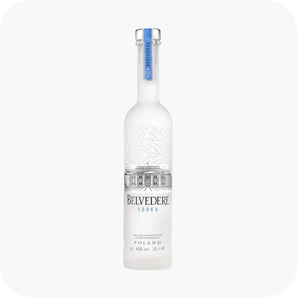 Vodka Belvedere 20 cl – Vodka polonaise de prestige – 40% vol
