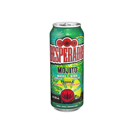 Desperados Mojito 50cl - Bière aromatisée mojito – Fraîcheur citron vert et menthe – 5,9% vol.