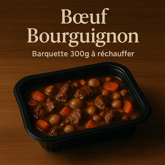 Bœuf Bourguignon – Barquette 300g à réchauffer