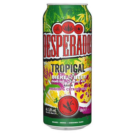 Desperados Tropical 50cl - Bière aromatisée rhum & fruits exotiques – 5,9% vol.