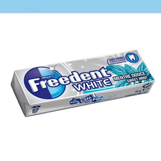 FREEDENT WHITE MENTHE DOUCE SANS SUCRE