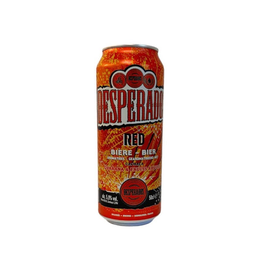 Desperados Red 50cl – Bière aromatisée Tequila, Cachaça & Guarana – 5,5% vol.