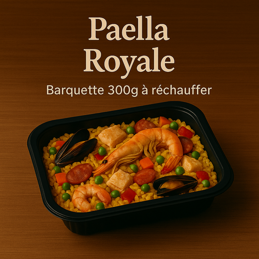 Paella Royale – Barquette 300g à réchauffer