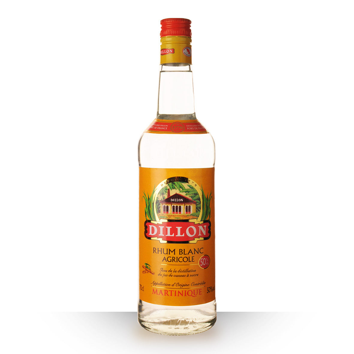 🌴 Dillon Rhum Blanc Agricole – 70 cl – 50% vol.