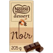 TABLETTE CHOCOLAT NOIR DESSERT 205 G