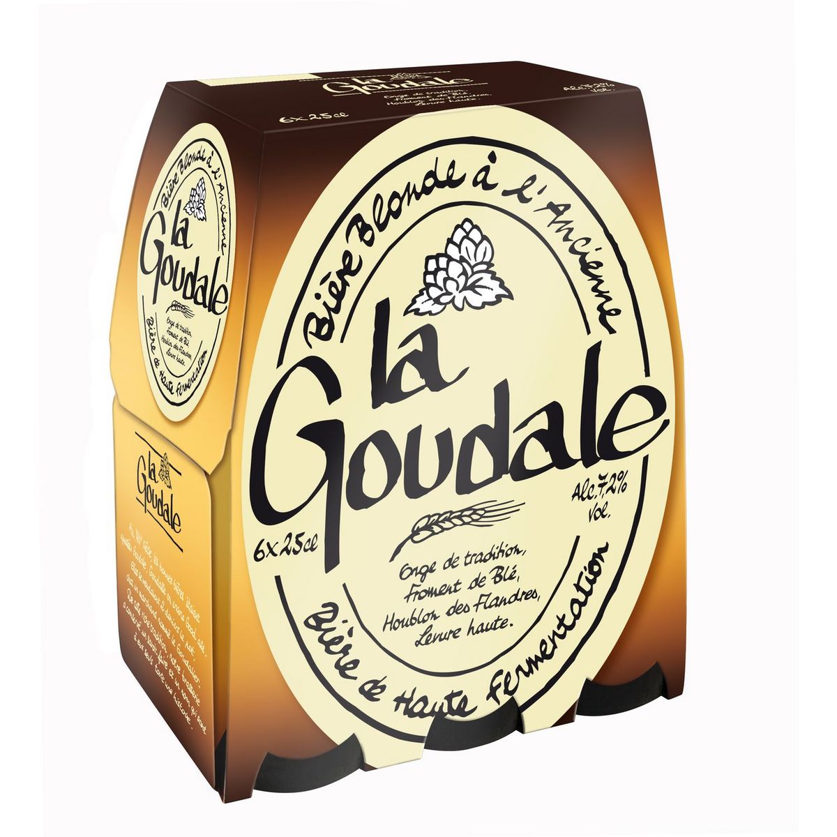La Goudale Blonde 6x25cl - Bière blonde artisanale française – 7,2% vol.